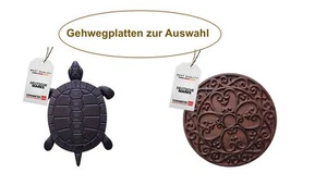 Gehwegplatte aus Gusseisen Gartenfliese Trittplatte Terrassenplatte wetterfest - Bild 1 von 18