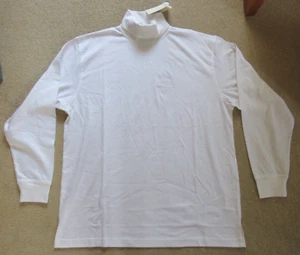 Glenmuir weißer Langarm Golf Polokragen Baumwolljersey Pullover M, neu - Bild 1 von 14