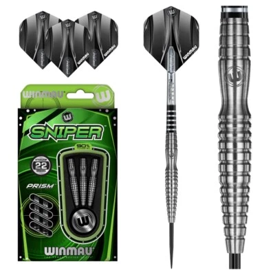 Steeldart Winmau Sniper 22g Tungsten Steel Darts Set 3 Dartpfeile Griffmulde