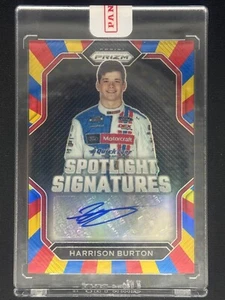 Harrison Burton 2023 Panini Prizm Racing Rainbow Spotlight Signatures automático #/24 - Imagen 1 de 2
