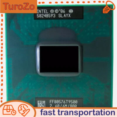 Intel Core 2 Duo 2.6GHz T9500 Dual-Core 6M 800MHz Laptop CPU Processor SLAYX - Image 1 of 3