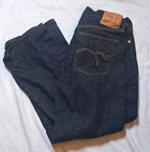 The Flat Head Jeans 3005 gerade Passform Wild roh Denim Knopffliege 31x29 - Bild 1 von 14