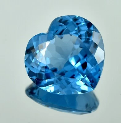Piedra preciosa suelta corte corazón turmalina azul mozambique natural grado AAA 22,00 quilates Foto 1 de 4