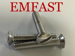 3/16 BSF x 1 Raised countersunk machine screw stainless steel slotted slot bolts - Picture 1 of 1
