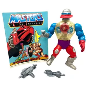 Vintage 1984 MOTU He-Man Roboto Action Figure Complete w/ Mini Comic (CGM027716) - Picture 1 of 8