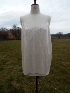Lightweight Gold Shimmer Plisse Camisole Party Top PEACOCKS Plus Size 20 BNWT - Picture 1 of 4
