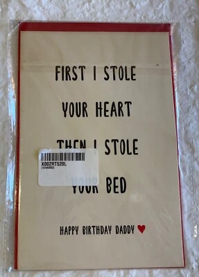 Cartão “…Feliz Aniversário Papai” em branco por dentro com envelope - Imagem 1 de 2