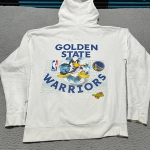 Golden State Warriors x Diamond Supply Hoodie Daffy Duck Space Jam Mens Medium - Picture 1 of 14