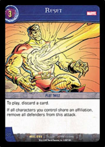 VS System: Reset [Played] Marvel Legends TCG CCG Classic Marvel DC DH Dark Horse - Image 1 of 1