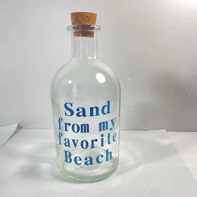 沙滩瓶收藏品海滩主题装饰透明玻璃船来自美国 — 第 1/4 张图片