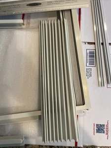 GE AEL08LVQ1 Air Conditioner Side Window Seals/Wings & Top Rail 14”x 11” Nice - Picture 1 of 12