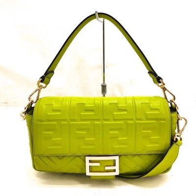 NO TARIFF Fendi Hand Bag  Green Leather 3957827 - Image 1 of 4