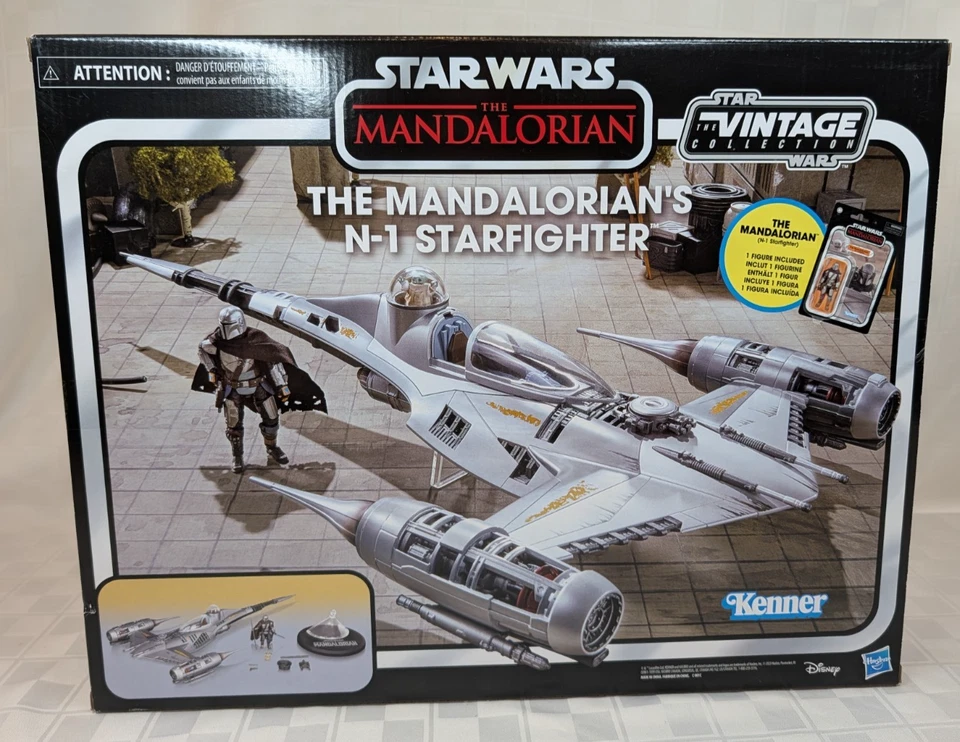 Colección Star Wars Vintage VEHÍCULO Y FIGURA STARFIGHTER N-1 DEL MANDALORIANO Foto 1 de 4