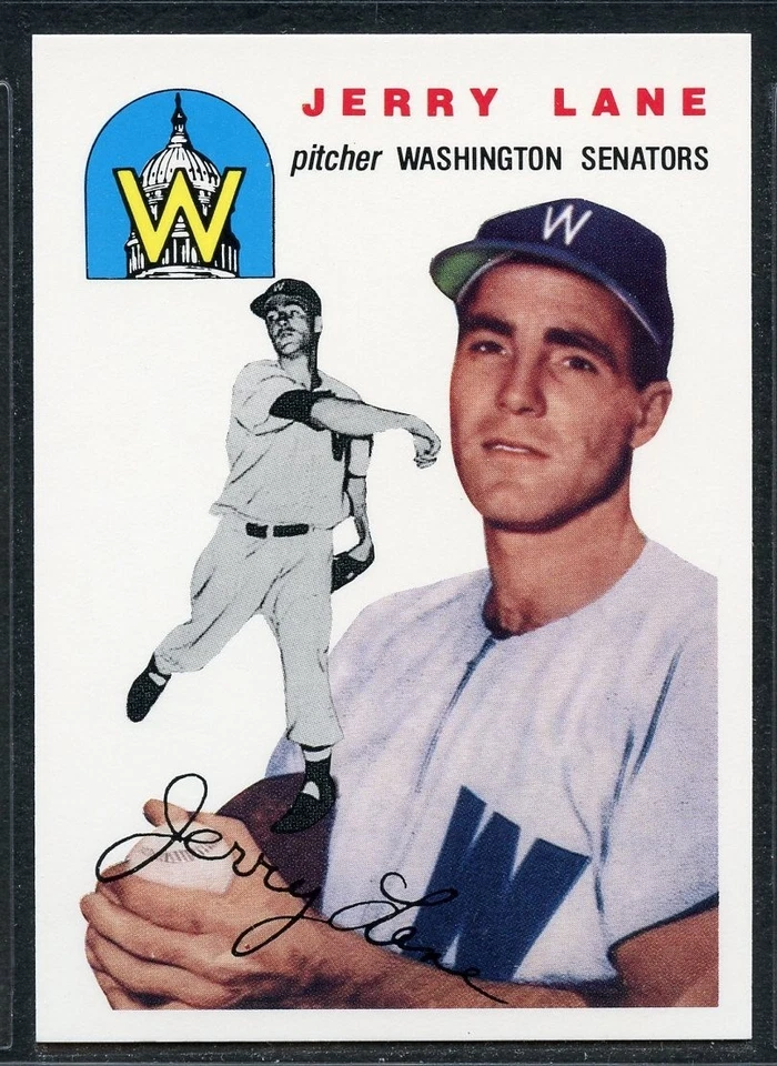 1994 Topps Archives 1954 Series - #97 - Jerry Lane - Washington Senators - Image 1 of 1