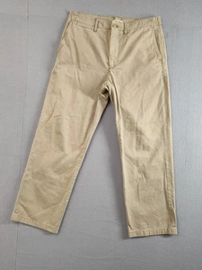 Alex Mill Men Pants 32 Brown High Rise Straight Leg Casual Pockets Workwear - Picture 1 of 20