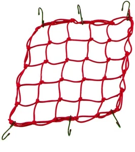 Motorcycle Cargo Net Emgo 78-60501 15" x 15" - Red - Picture 1 of 3