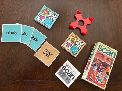 Parker Brothers 1970 Vintage Scan Card Game COMPLETE w/instruction Matching Game - Image 1 of 4