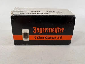 Lote 6 Vasos Jagermeister Esmerilados Caja Completa Nuevos En Caja 3oz Completos - Imagen 1 de 5