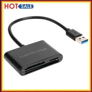 3 in 1 High-Speed Portable Memory Card+TF Card+CF Card USB3.0 Reader Adapter - Afbeelding 1 van 9