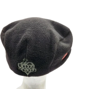 HOUSE OF BLUES Beret Hat Chicago American Flag Large Black By Roots Made Canada - Picture 1 of 13