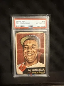1953 Topps - Roy Campanella #27 Psa Authentic - Picture 1 of 2