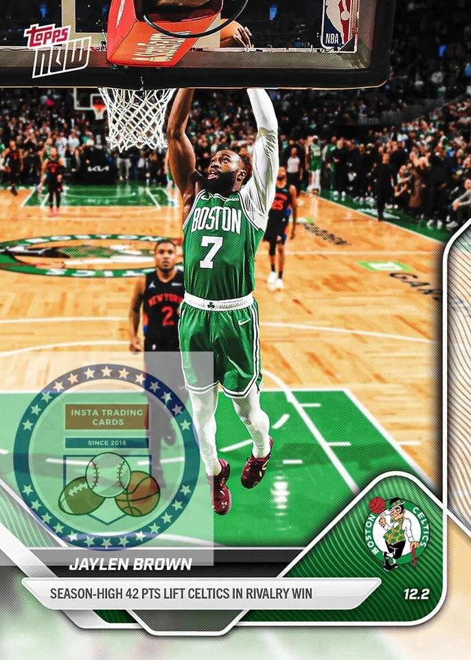 *PREVENTA** Jaylen Brown - 2025-26 NBA Topps NOW® - Tarjeta 71 Foto 1 de 1
