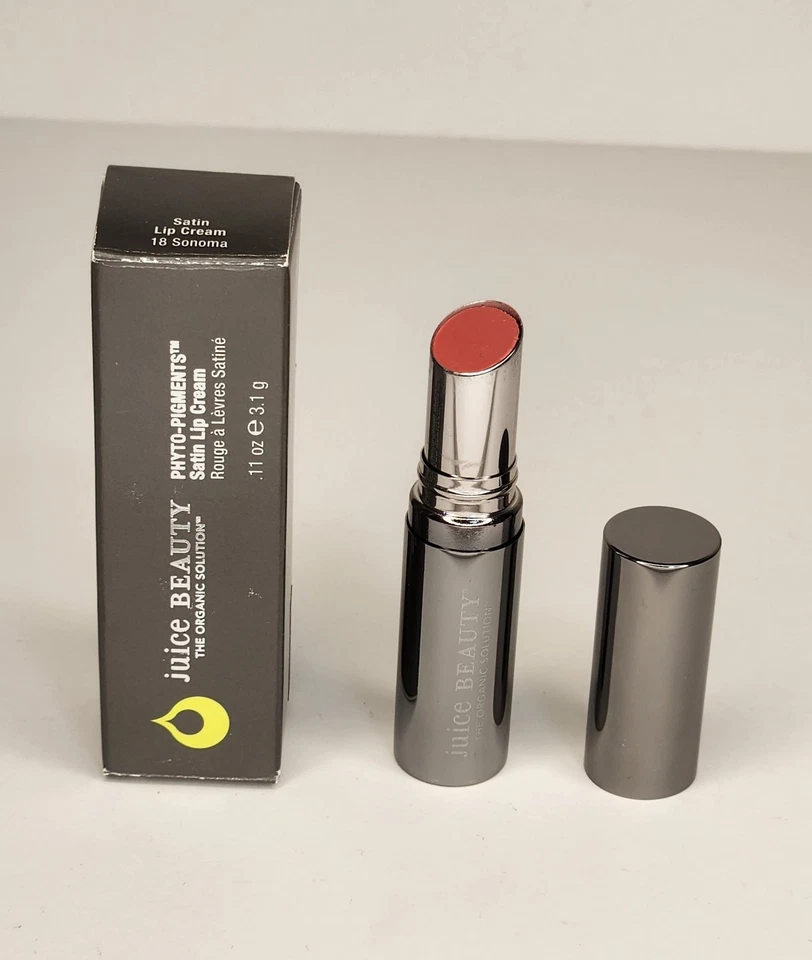 Juice BEAUTY Crema Labial Satinada 18 Sonoma Tamaño Completo Nueva en Caja Foto 1 de 4