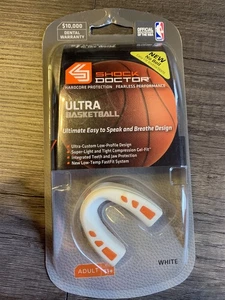 Shock Doctor Ultra Basketball Adult White Mouthguard No Boil - Picture 1 of 6