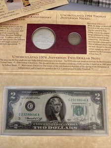 Two THE THOMAS JEFFERSON COINAGE AND CURRENCY SET’s (2) - Picture 1 of 10