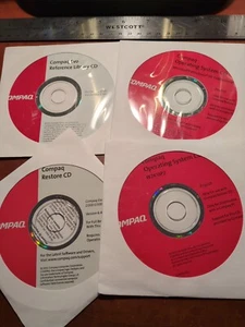 4 cds HP Compaq Windows XP Pro SP2 Restore Reinstall CD No Key - Picture 1 of 6