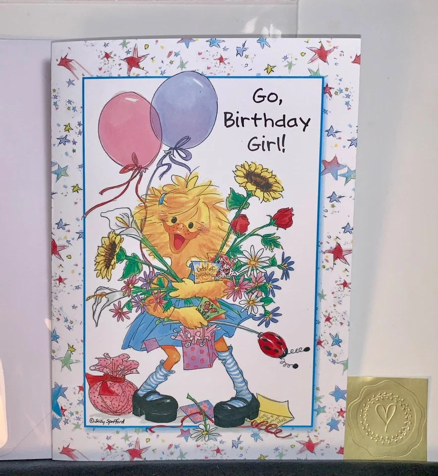 Happy Birthday Card! Suzy’s Zoo Go Birthday Girl! Full of Fun! - Image 1 of 2