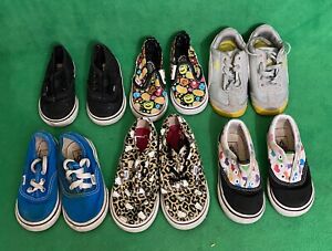 Lot of 5 Vans Toddler Shoes Size 5 5.5 6 9.