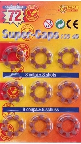 Villa Giocattoli Super Caps Blister 8 Colpi 125 Db