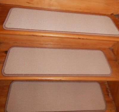 13 degraus 9"x 30" + aterrissagem 29"" x 30"" tapete de lã Wilton premium degraus de escada. - Imagem 1 de 4