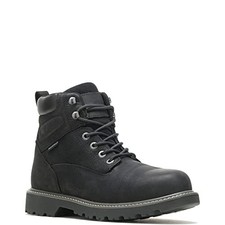 Wolverine Men's Floorhand Waterproof Steeltoe 6" Work Boot Black 11.5EW