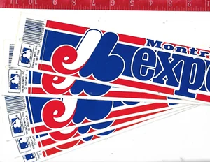 5 pegatinas de parachoques vintage MLB 1987 Montreal Expos - Imagen 1 de 4