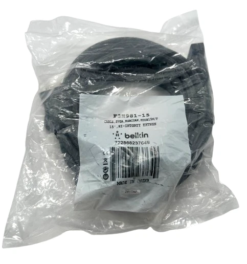 BELKIN F3H981-15 15FT Cable SVGA RGBCOAX HDDB15M/F HI-INTGRITY EXTENSION - Image 1 of 1