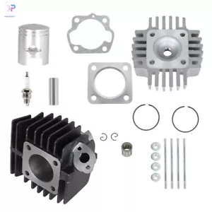 For Suzuki JR 50 1985-2006 QuadRunner Cylinder Head Piston Top End Rebuild Kit - Foto 1 di 9