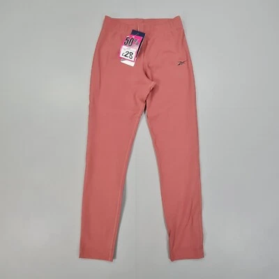 Leggings para mujer Reebok rosa XS yoga melocotón tiro medio 7/8 Foto 1 de 4