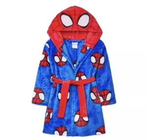 Spiderman Robe Size 2T-3T Boys Toddler Bathrobe Pajamas Cover Up NWT - Picture 1 of 2