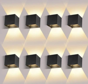 ledmo 8 Pezzi Applique LED da Interno/Esterno 12W Applique da Esterno su - Foto 1 di 6