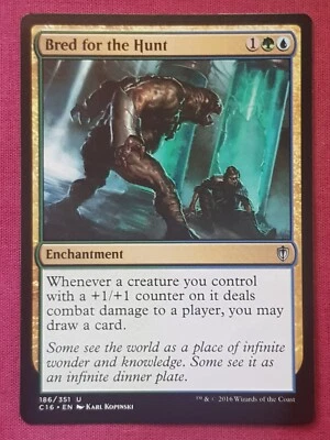 Magic The Gathering COMMANDER 2016 C16 BRED FOR THE HUNT blue/green card MTG - Image 1 of 2