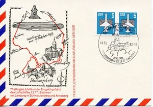 DEUTSCHLAND - DDR 70 JAHRE LUFTSCHIFF LZ17 1983 FDC1960 - Bild 1 von 1