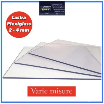 Vetro sintetico trasparente foglio plexiglass 2mm 4 mm pannello lastra su misura - Immagine 1 di 4