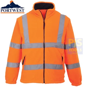 Portwest F300 Hi Vis Orange Mesh Gefütterte Fleecejacke - Bild 1 von 1