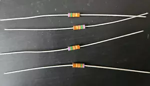 4pcs 750 ohm 1/4W 5% Metal Film Precision Axial Resistors ~ NEW ~ - Picture 1 of 1