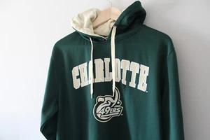 Sudadera con capucha Charlotte 49ers para hombre suéter verde con capucha bolsillo grande estadio atletismo - Imagen 1 de 10