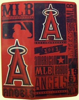 Blanket Fleece Throw MLB Los Angeles Angels NEW 50”x60” with protective sleeve - Image 1 of 2