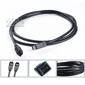 Cordon de câble 1,8 M FireWire 800 9 broches mâle à 9 broches mâle IEEE1394b iLINK PC Mac - Photo 1/12