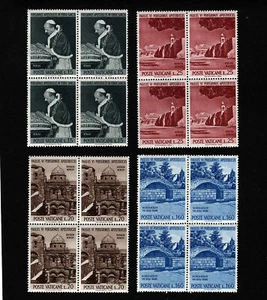 Juego de bloques de visita a Tierra Santa de la Ciudad del Vaticano OPC 1964 Sc#375-378 MNH - Imagen 1 de 1